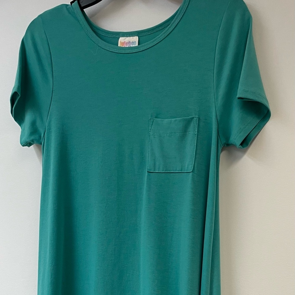 4 XS LulaRoe dresses - the last dress is a long dress